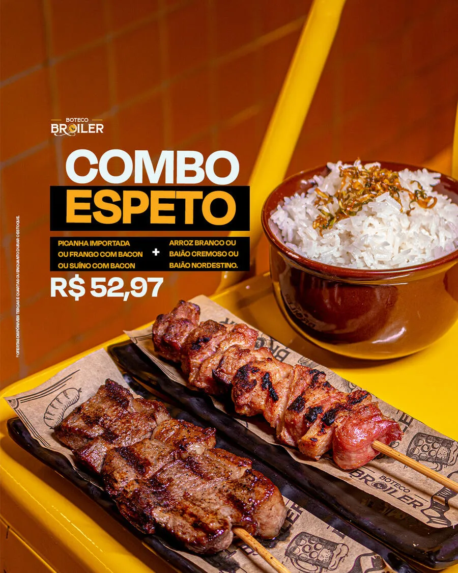 Combo Espeto R$ 52,97